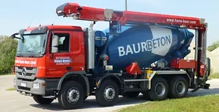 Fahrmischer mit Teleskop-Förderband